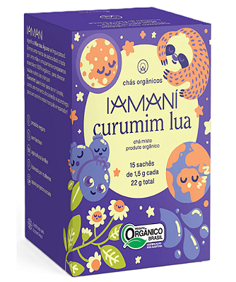 Iamaní Chá Misto Orgânico Curumim Lua Caixa 15 Sachês
