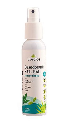 Livealoe Desodorante Natural Sem Perfume Spray 120ml