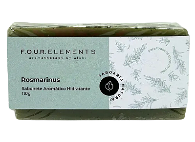 Four Elements Sabonete em Barra Aromático Hidratante Rosmarinus 110g