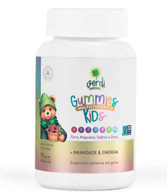 Verdi Natural Gummy Multivitamínico Kids - Suplemento com 30 Gomas