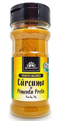 Kampo de Ervas Cúrcuma com Pimenta Preta Condimento Misto Orgânico 70g