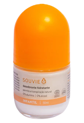 Souvie Infantil Desodorante Natural Orgânico Hidratante Roll-on 50ml