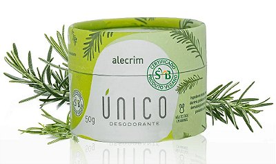 Único Desodorante Natural em Creme Alecrim 50g