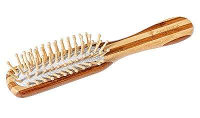 Escova de Bambu Retangular Para Cabelo Orgânica Body & Spa 1un