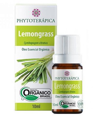 Phytoterápica Óleo Essencial de Lemongrass / Capim Limão Orgânico 10ml