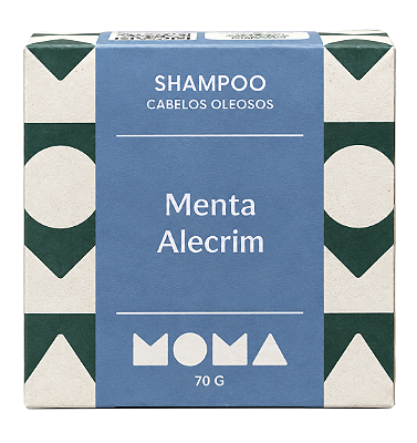 Moma Shampoo Sólido Menta e Alecrim Cabelos Oleosos 70g