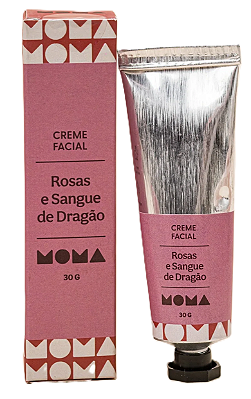 Moma Creme Facial de Rosas e Sangue de Dragão 30g
