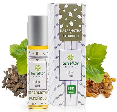 Terra Flor Roll-on Nagarmotha e Patchouli - Perfume Natural 10ml