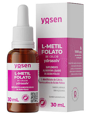 Yosen L-Metilfolato de Cálcio Ydrosolv em Gotas 30ml