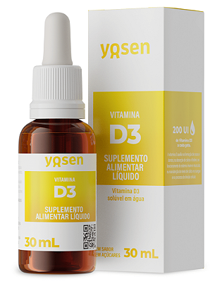 Yosen Vitamina D3 Ydrosolv em Gotas 30ml