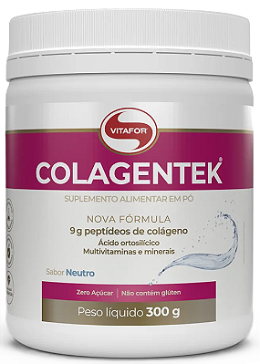 Vitafor Colagentek em Pó - Colágeno Hidrolisado Sabor Neutro 300g