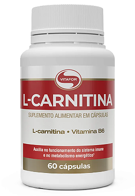 Vitafor L-Carnitina em Cápsulas Veganas - 60 caps