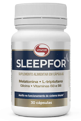 Vitafor Sleepfor em Cápsulas Veganas - Melatonina e L-Triptofano