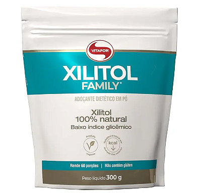 Vitafor Xilitol Family em Pó - Adoçante Natural 300g