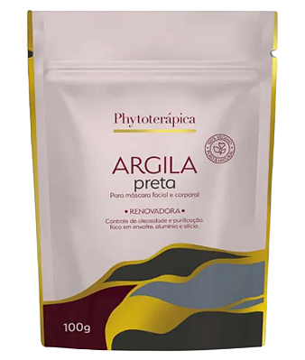 Phytoterápica Argila Preta em Pó 100g