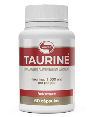 Vitafor Taurine em Cápsulas Veganas - Taurina (1000mg) - 60 caps