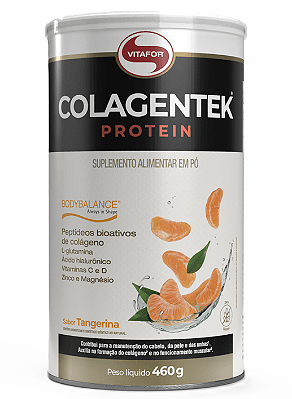 Vitafor Colagentek Protein em Pó - Colágeno Hidrolisado Sabor Tangerina 460g