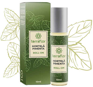 Terra Flor Roll-on Óleo de Hortelã Pimenta Pronto Para a Pele 10ml