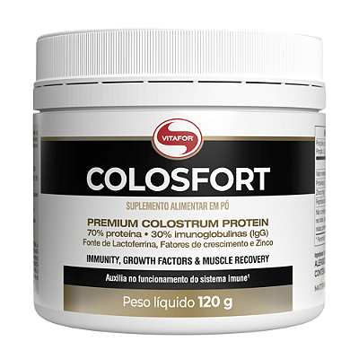 Vitafor Colosfort em Pó - Colostro c/ Imunoglobulinas, Peptídeos e Fatores de Crescimento 120g