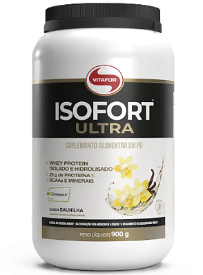 Vitafor Isofort Ultra Imuno em Pó Sabor Baunilha - Whey Protein e Creatina 900g