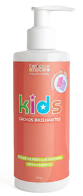 Twoone Onetwo Kids Creme de Pentear Cachos Brilhantes 200g