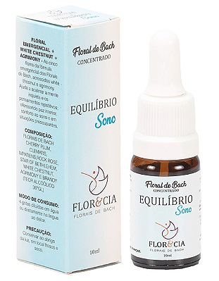 Flor & Cia Floral de Bach Concentrado Equilíbrio Sono 10ml