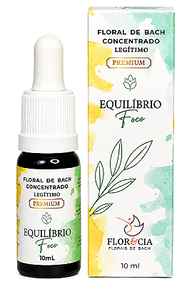 Flor & Cia Floral de Bach Concentrado Equilíbrio Foco 10ml