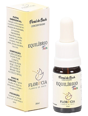 Flor & Cia Floral de Bach Concentrado Equilíbrio Teen 10ml