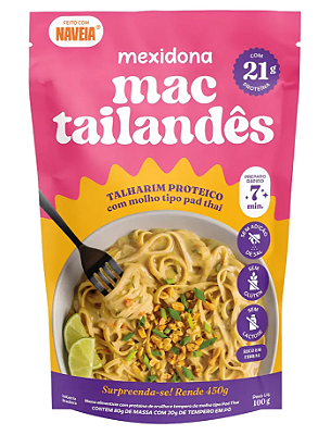 Mexidona Mac Tailandês - Macarrão Proteico com Molho Tailandês 100g