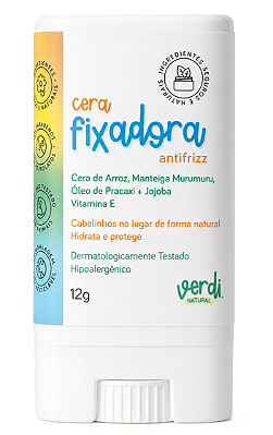 Verdi Natural Cera Fixadora Antifrizz Infantil 12g