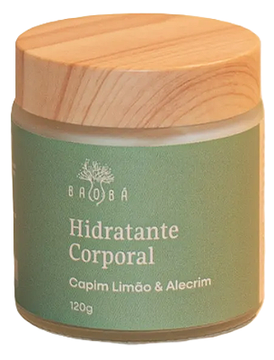 Baobá Hidratante Corporal Capim Limão e Alecrim 120g