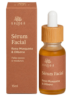 Baobá Sérum Facial Peles Secas e Maduras com Rosa Mosqueta e Olíbano 30ml