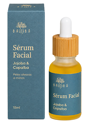 Baobá Sérum Facial Peles Oleosas e Mistas com Jojoba e Copaíba 30ml