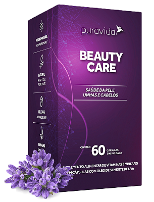 Puravida Beauty Care em Cápsulas - Pele, Unhas e Cabelos - 60 caps