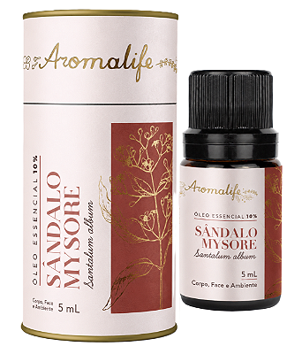 Aromalife Óleo Essencial de Sândalo Mysore Diluído 10% 5ml