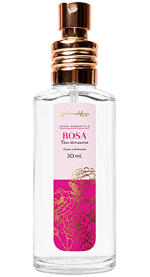 Aromalife Spray Aromático Rosa Corpo e Ambiente 30ml