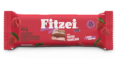 Vitafor Fitzei Barra de Proteína Sabor Frutas Vermelhas 40g