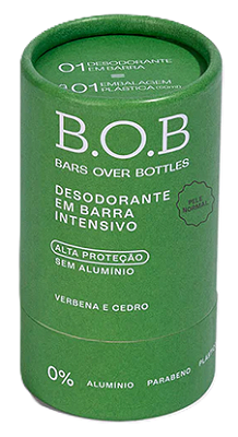 BOB Desodorante em Barra PELE NORMAL - Verbena e Cedro 50g [NOVO]
