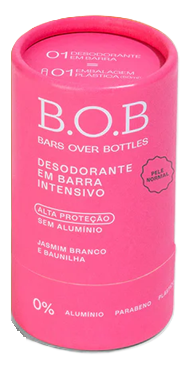 BOB Desodorante em Barra PELE NORMAL - Jasmim Branco e Baunilha 50g [NOVO]
