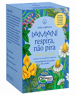 Iamaní Chá Misto Orgânico Respira, Não Pira Caixa 15 Sachês