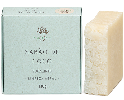 Baobá Sabão de Coco em Barra com Eucalipto 110g