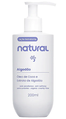 Suavetex Natural Loção Hidratante Corporal Algodão 200ml