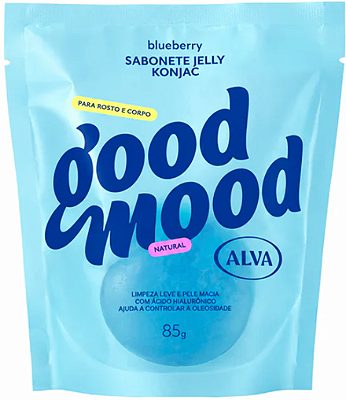 Good Mood by Alva Sabonete Jelly Konjac Blueberry 85g