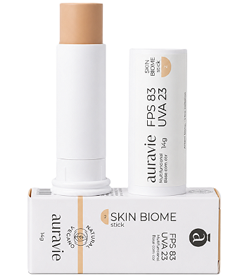 Auravie Skin Biome Stick - Base Cor #2 FPS 83 - 14g