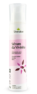 Livealoe Sérum da Vivinha - Hidratante Facial Pele Extra Seca 50g