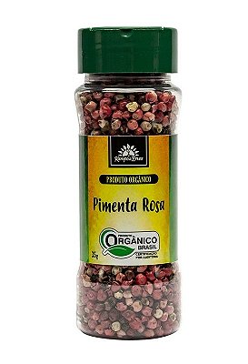 Kampo de Ervas Pimenta Rosa (Aroeira) em Grãos Condimento Puro Orgânico 35g