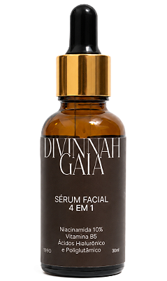 Divinnah Gaia Sérum Facial 4 em 1 com Niacinamida e Ácido Hialurônico 30ml