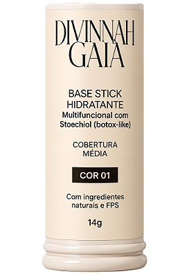 Divinnah Gaia Base Stick Hidratante - Cor #1 14g