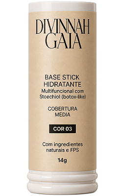 Divinnah Gaia Base Stick Hidratante - Cor #3 14g