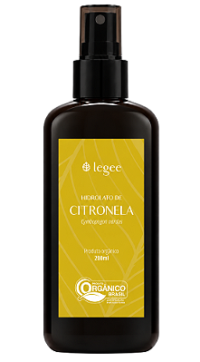 Legee Hidrolato de Citronela Orgânico 200ml